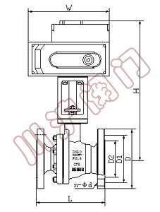 電動高溫球閥結構圖