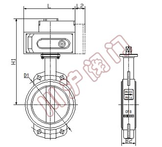 電動調節蝶閥結構圖