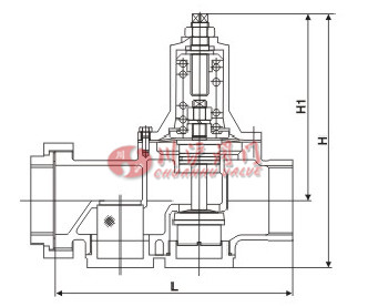 直接作用可調(diào)減壓閥結(jié)構(gòu)圖