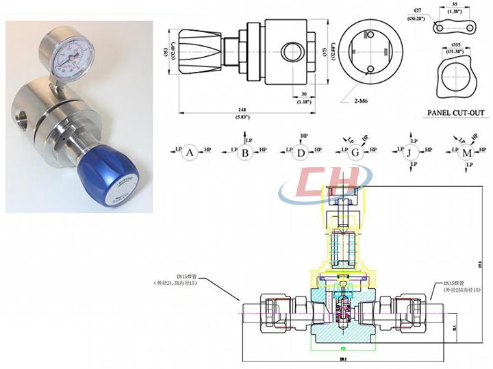 高壓液體減壓閥CHY23結構圖
