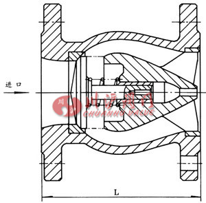 靜音止回閥結構圖